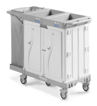 Тележка TTS Magic Hotel 880S (закрытая, 2 отсека, держ. мешка 120л)