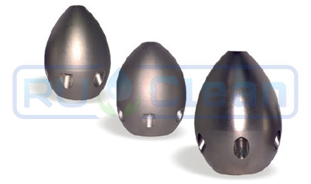 Форсунка каналопромывочная SNO (20, 300бар, 1/2"г, 6-M6х8, 1-M6х8) Tecomec