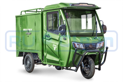 Трицикл электрический Rutrike КАРГО Кабина Дуал (зеленый)