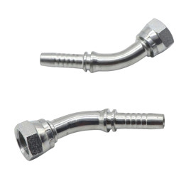 Фитинг высокого давления BSP (DN06, 1/8г, 45гр, оцинк) Robin