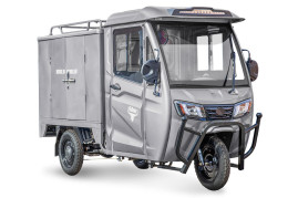 Трицикл электрический Rutrike КАРГО Кабина Дуал (серый)
