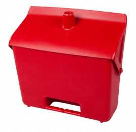 Совок FBK (с крышкой, без ручки, красный)