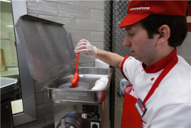 Щетка для посуды Vikan (29см, красный)