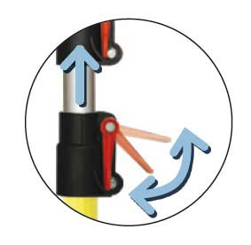 Копье телескопическое (198-549мм, 3/8&quot;г-М22г, 250бар) Mecline