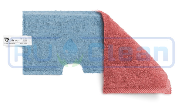 Моп двусторонний TTS Tri Wet 1 (46х19.5см, полиэстер, синий/красный)