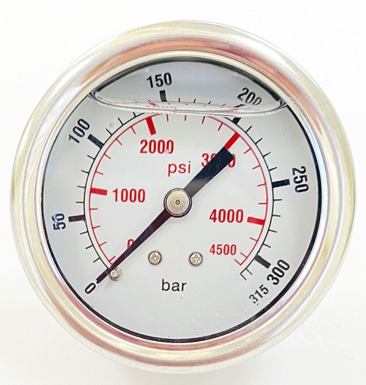 Манометр (400бар, 1/4&quot;внеш, вход сзади, пластик) TOR