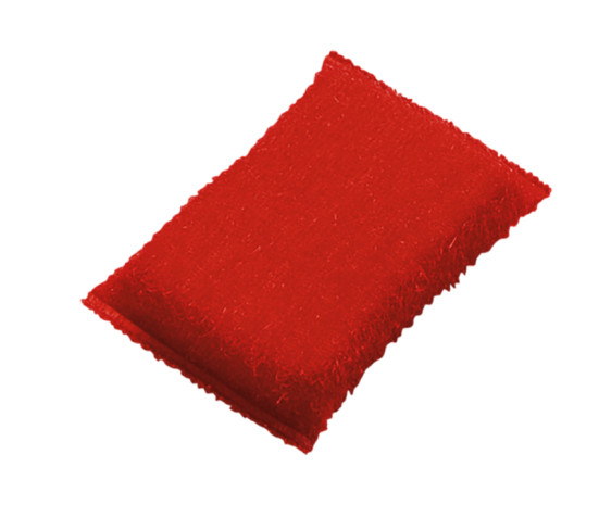Губка абразивная Haug Bursten (130х85х30мм, средняя жесткость, красный)