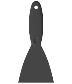 Скребок ручной Haug Bursten (110мм, широкий, черный)