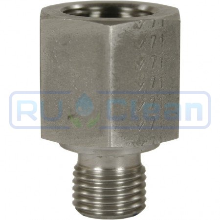 Переходник 1/4"г-1/8"ш (нерж, 400бар) R+M