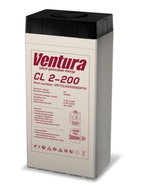 Тяговый аккумулятор Ventura CL 2-200 (2В, 200Ач, AGM)