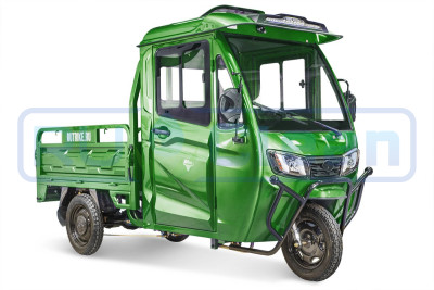 Трицикл электрический Rutrike КАРГО Кабина 1500 60V1000W (зеленый)