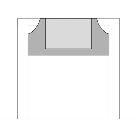 Держатель мопов TTS (40х11см, влаж. дезинфекция)