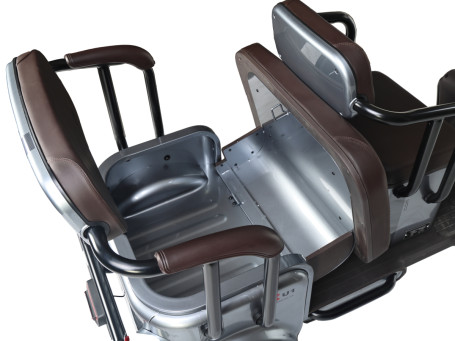 Трицикл электрический Wanshida U1-X (60V, 800W, коричневый) (0000307-3093)