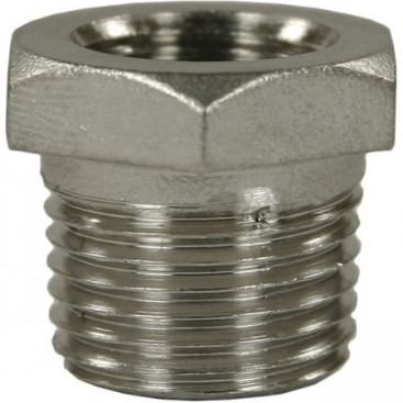 Переходник 1/2"ш-1/4"г (нерж, 500бар) R+M