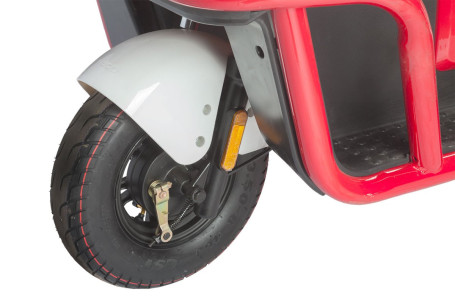 Трицикл электрический Wanshida DOUHAO 60V 800Вт (черно-бело-красный)