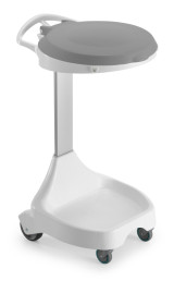 Держатель мешка TTS Smile E-10 (колеса, крышка серая, серый)