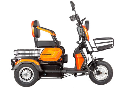 Трицикл электрический Rutrike Бумеранг (золотистый) (022656-3243)