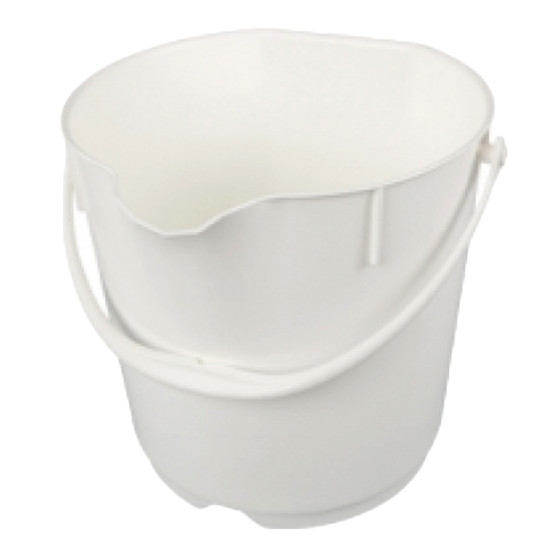 Ведро FBK (9 л, полипропилен, белый)