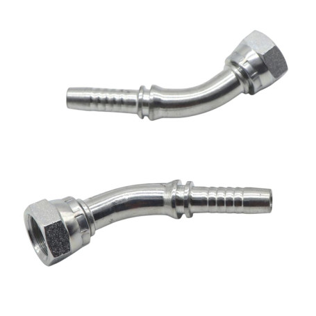 Фитинг высокого давления BSP (DN06, 1/2г, 45гр, оцинк) Robin