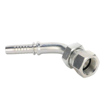 Фитинг высокого давления JIC (DN06, 1/2г, 45гр, оцинк) Robin