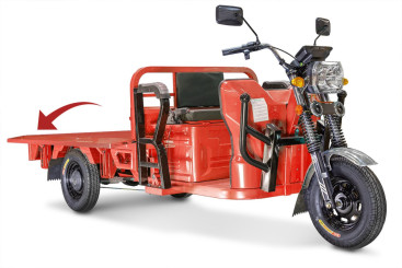 Трицикл электрический Rutrike Габарит 1700 60V1200W (красный)