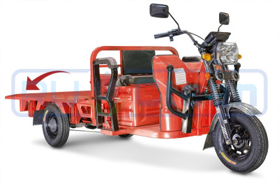 Трицикл электрический Rutrike Габарит 1700 60V1200W (красный)