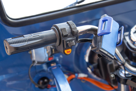 Трицикл электрический Rutrike Гермес Pro 1500 (темно-синий матовый)