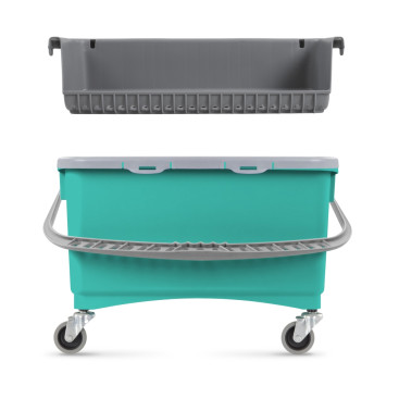 Ведро TTS JIM для мытья окон/нанесения воска (28л, зеленый)