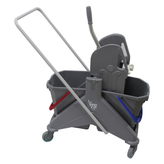 Тележка TTS NICKITA (2х15л, отжим TEC, серый)