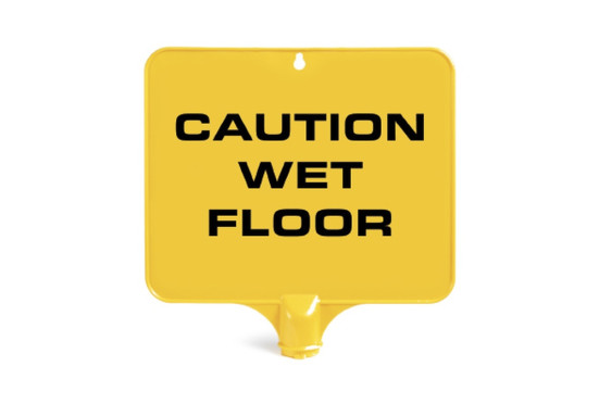 Табличка TTS Осторожно мокрый пол (36см, квадратная, исп. яз)