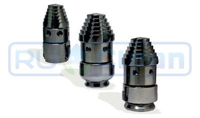 Форсунка каналопромывочная SNDH (20, 300бар, 1/2"г, 3-M6х6, 6-M6х6, вращ) Tecomec