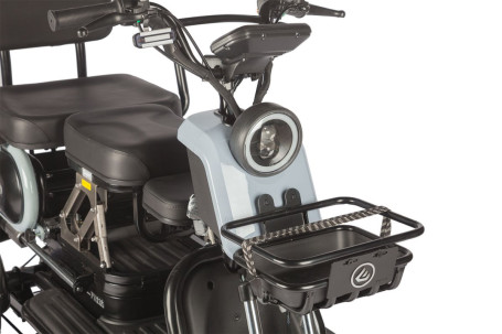 Трицикл электрический Wanshida UN MOTO 60V 650Вт (черно-синий)