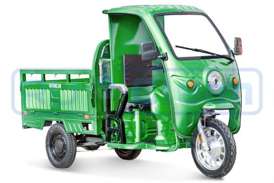 Трицикл электрический Rutrike Гермес Pro 1500 (темно-зеленый)