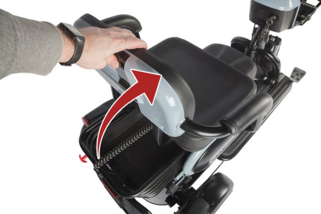 Трицикл электрический Wanshida UN MOTO 60V 650Вт (черно-красный)