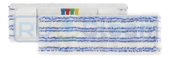 Моп TTS Wet Disinfection soft band (40см, карманы, белый с синими полосками)